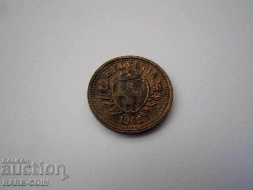 XII (56) Switzerland 1 Rapen 1941 Rare with price € 2.05 | 4.01 BGN