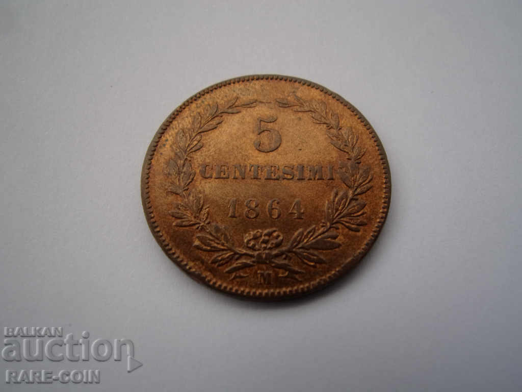 XII (61) San Marino 5 Centennial 1864 M Rare with price € 15.34 | 30.00 BGN XII (61) San Marino 5 Centennial 1864 M Rare with price € 15.34 | 30.00 BGN