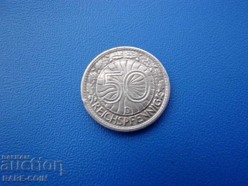 XII (65) Germany Weimar 50 Pfennig 1927 D Rare with price € 6.65 | 13.01 BGN XII (65) Germany Weimar 50 Pfennig 1927 D Rare with price € 6.65 | 13.01 BGN