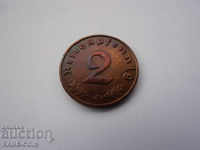 XII (67) Germany III Reich 2 Pfennig 1940 J Rare
