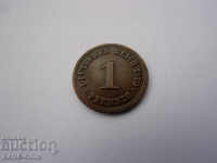 XII (74) Germany Reich 1 Pfennig 1910 E Rare