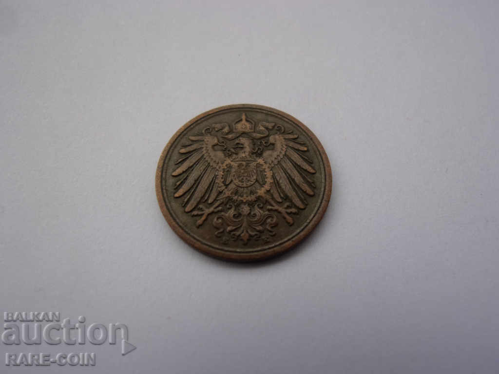 XII (78) Germany Reich 1 Pfennig 1909 E Rare with price € 3.07 | 6.00 BGN