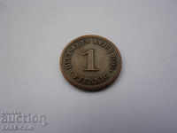 XII (78) Germany Reich 1 Pfennig 1909 E Rare