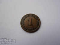 XII (81) Γερμανία Ράιχ 1 Pfennig 1905 D Rare