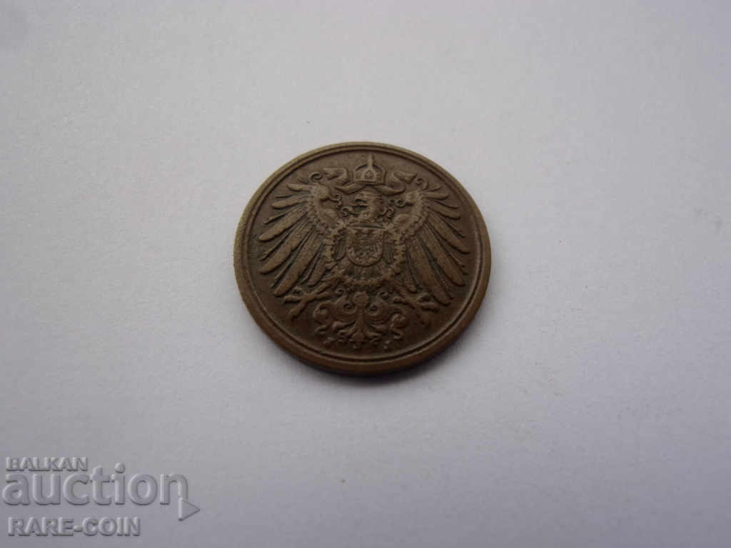 XII (84) Germany Reich 1 Pfennig 1905 J Rare with price € 5.11 | 9.99 BGN