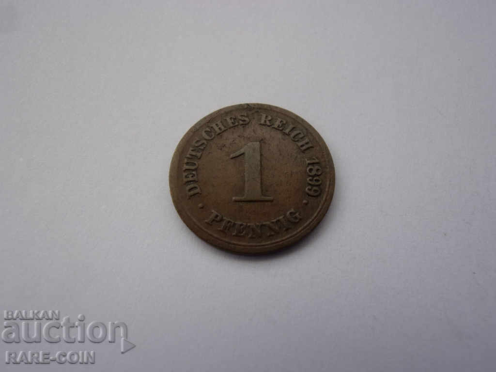 XII (97) Γερμανία Ράιχ 1 Pfennig 1899 G Σπάνια