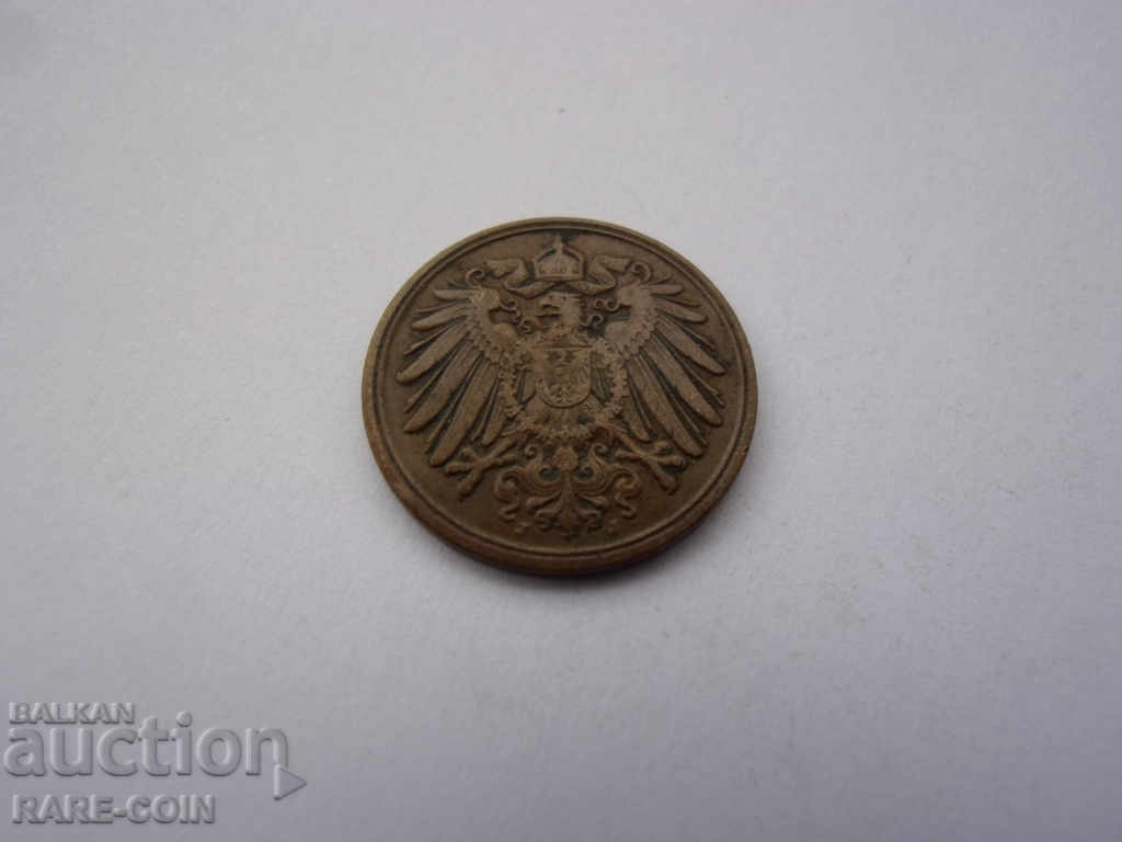XII (98) Γερμανία Ράιχ 1 Pfennig 1899 J Rare με τιμή € 5.11 | 9.99 BGN