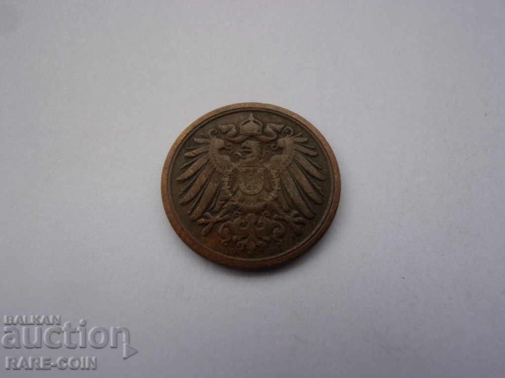 XII (99) Γερμανία Ράιχ 1 Pfennig 1898 D Rare με τιμή € 3.07 | 6.00 BGN