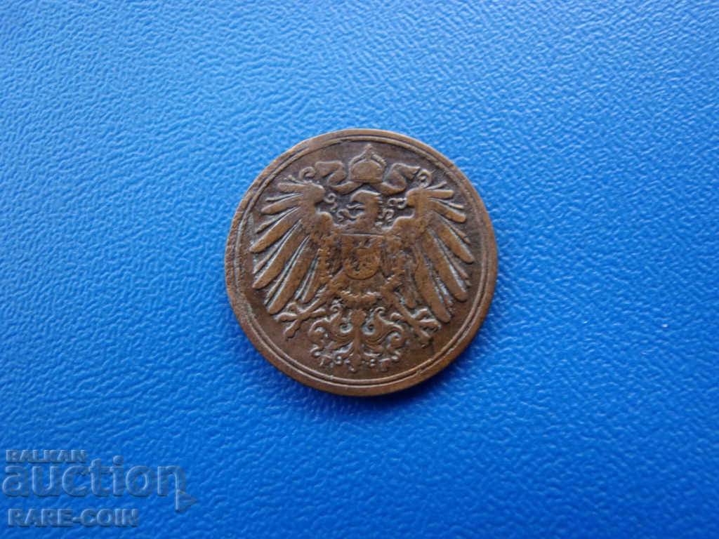 XII (104) Germany Reich 1 Pfennig 1896 F Rare with price € 4.09 | 8.00 BGN