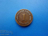 XII (104) Germany Reich 1 Pfennig 1896 F Rare