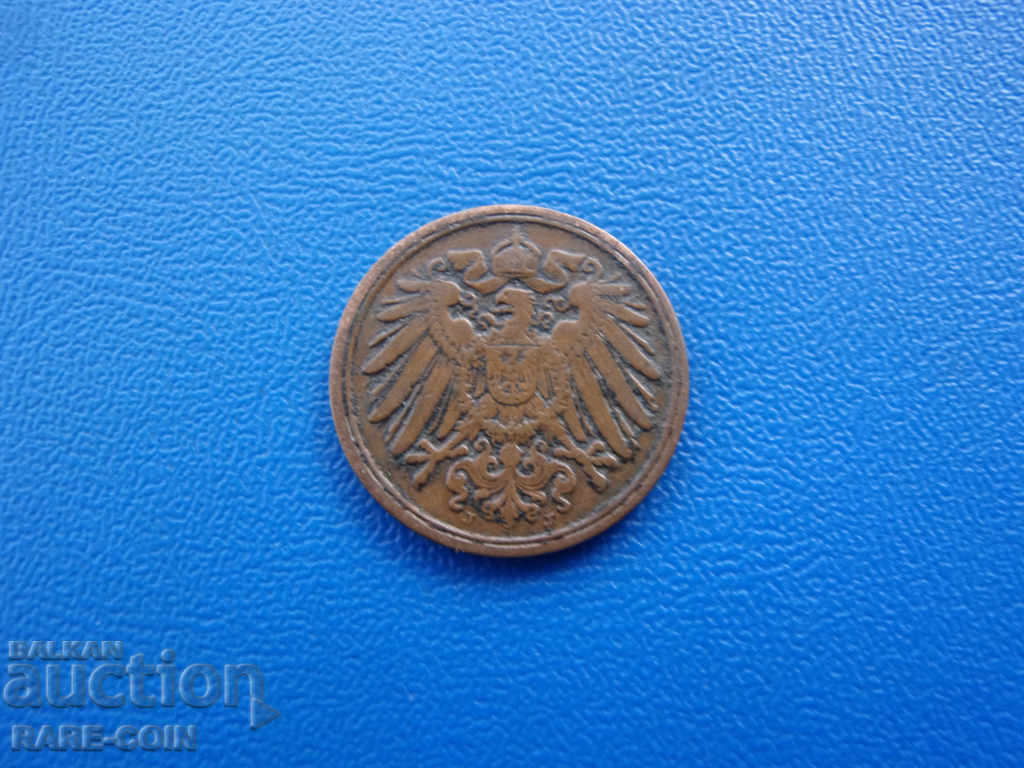 XII (108) Germany Reich 1 Pfennig 1892 J Rare with price € 4.09 | 8.00 BGN