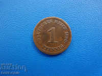 XII (110) Germany Reich 1 Pfennig 1890 E Rare