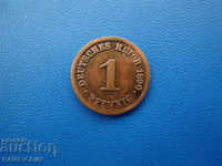 XII (112) Germany Reich 1 Pfennig 1890 G Rare