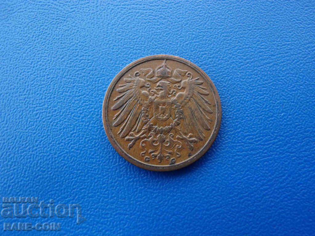 XII (114) Germany Reich 2 Pfennig 1916 G Rare with price € 6.14 | 12.01 BGN