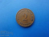 XII (114) Germany Reich 2 Pfennig 1916 G Rare