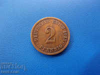 XII (122) Germany Reich 2 Pfennig 1913 G Rare