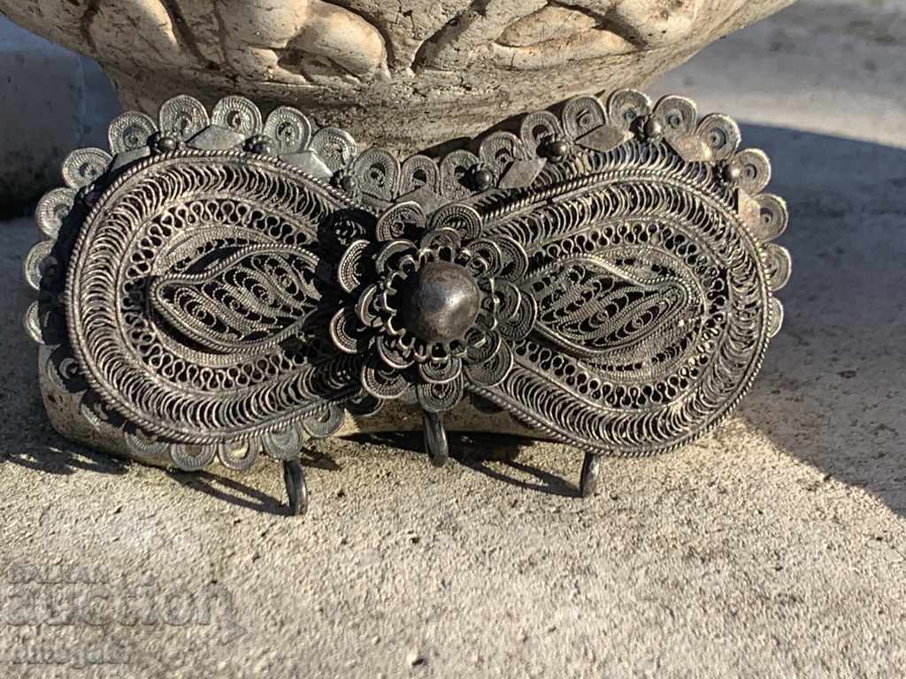 Revival, silver, filigree buckle-center! - 6 Revival, silver, filigree buckle-center! - 6