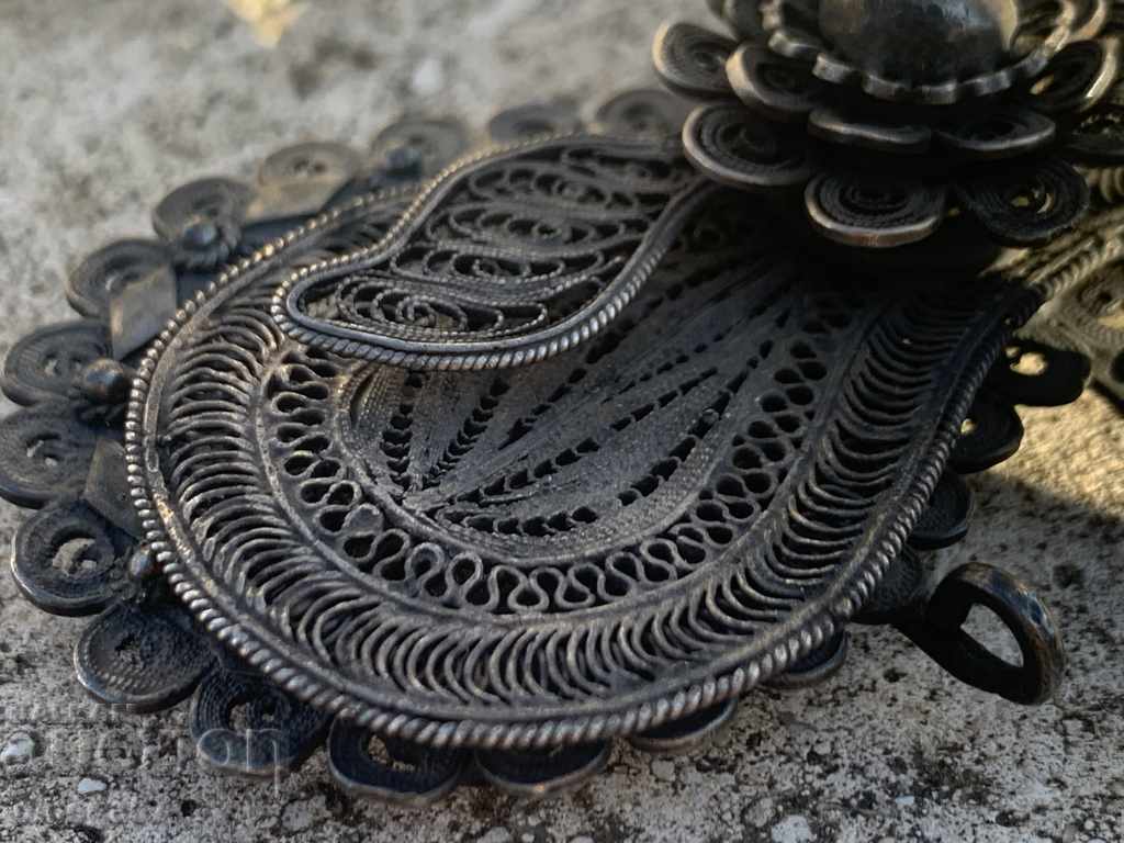 Revival, silver, filigree buckle-center! - 7 Revival, silver, filigree buckle-center! - 7