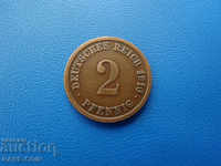 XII (125) Germany Reich 2 Pfennig 1910 G Rare