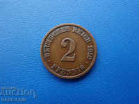XII (126) Germany Reich 2 Pfennig 1910 J Rare