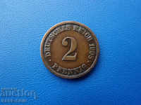 XII (127) Germany Reich 2 Pfennig 1908 J Rare