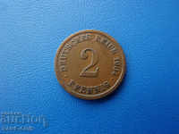 XII (135) Germany Reich 2 Pfennig 1904 E Rare