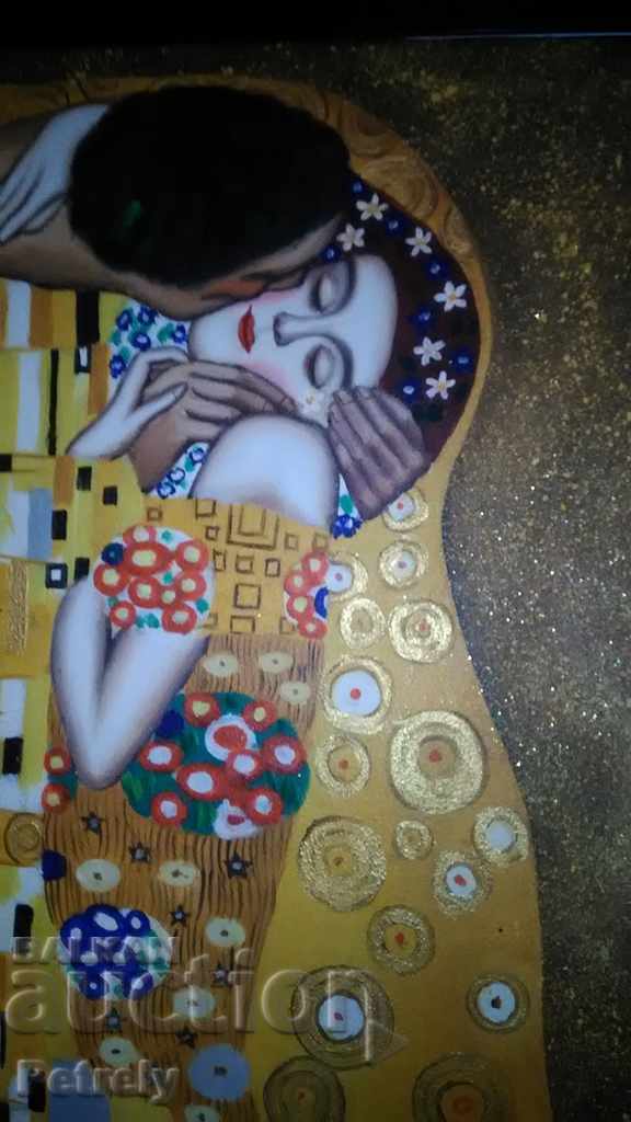 Licitație Replica pictura in ulei Gustav Klimt Licitație Replica pictura in ulei Gustav Klimt