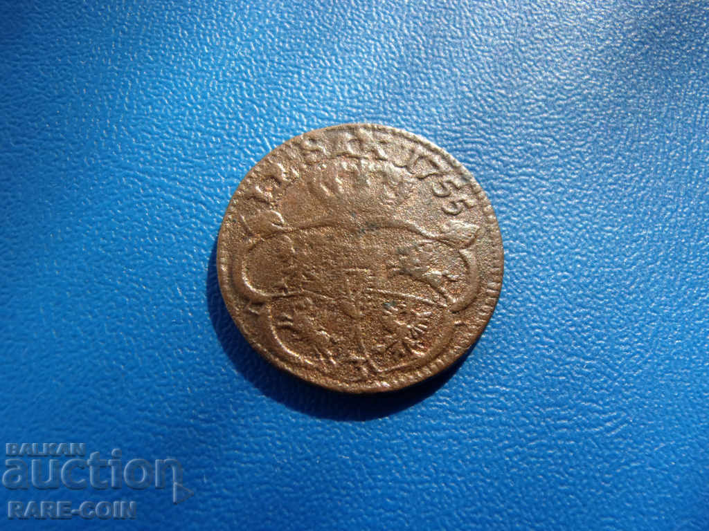 XII (158) Полша 1 Грош 1755 Rare с цена € 12.78 | 25.00 лв. XII (158) Полша 1 Грош 1755 Rare с цена € 12.78 | 25.00 лв.