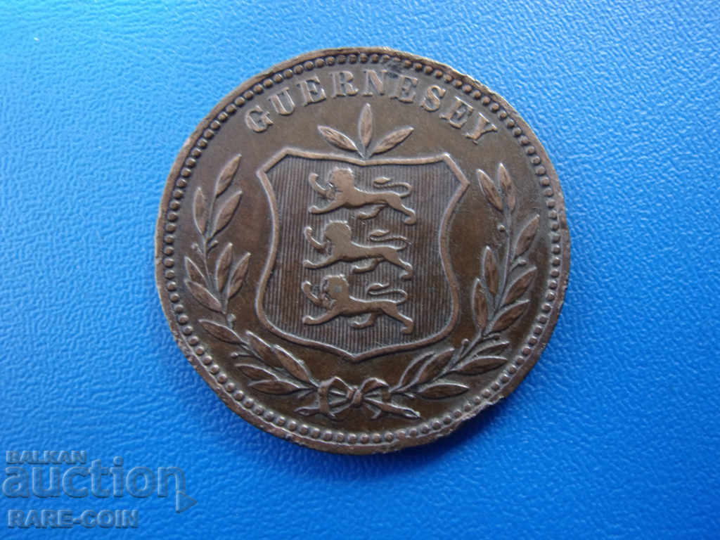 XII (163) Guernsey 8 Dublu 1893 Rar cu preț € 5.11 | 9.99 BGN