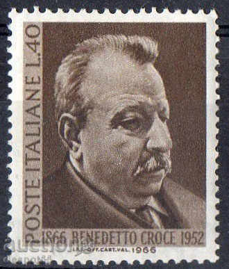 1966. Италия. Бенедето Кроче (1866-1952), философ.