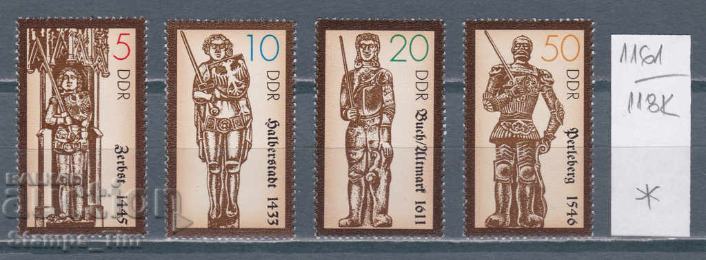 118K1161 / Γερμανία ΛΔΓ 1989 Ιστορία της Τέχνης της Γλυπτικής (* / **)