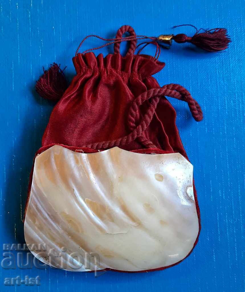 Antique mother-of-pearl purse