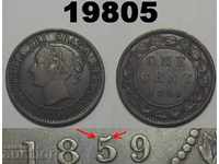 RR! 5/5 Канада 1 цент 1859