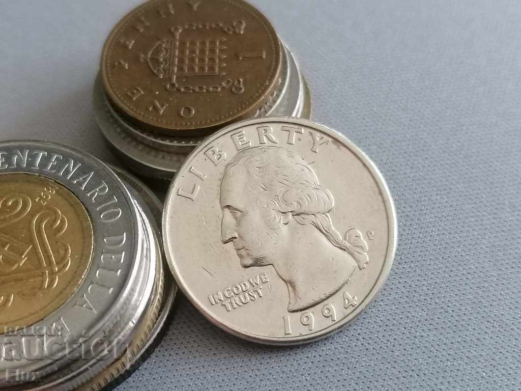 Coin - USA - 1/4 (quarter) dollar 1994 with price 1.95 BGN | € 1.00 Coin - USA - 1/4 (quarter) dollar 1994 with price 1.95 BGN | € 1.00