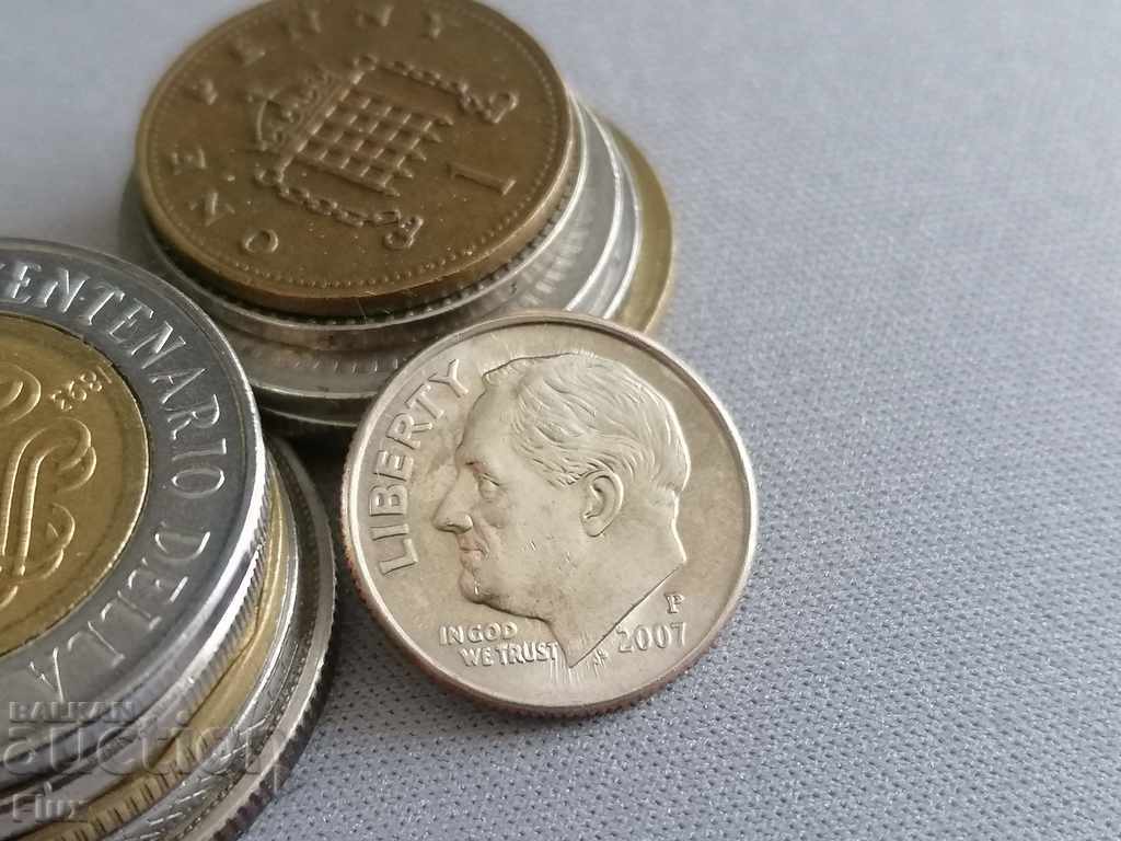 Coin - USA - 1 dime 2007 with price 0.90 BGN | € 0.46 Coin - USA - 1 dime 2007 with price 0.90 BGN | € 0.46