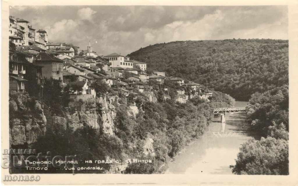 Стара картичка - Търново, Изглед с р.Янтра