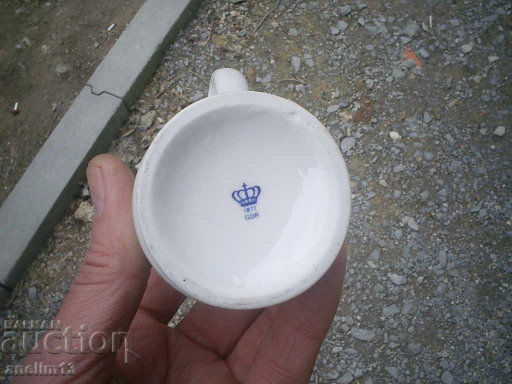 OLD PORCELAIN GLASS GLASS GDR GDR - 6 OLD PORCELAIN GLASS GLASS GDR GDR - 6