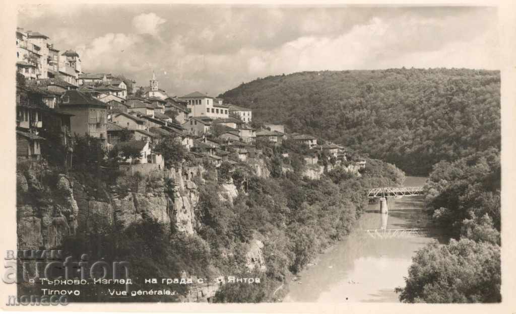 Old postcard - Tarnovo, View of the Yantra river