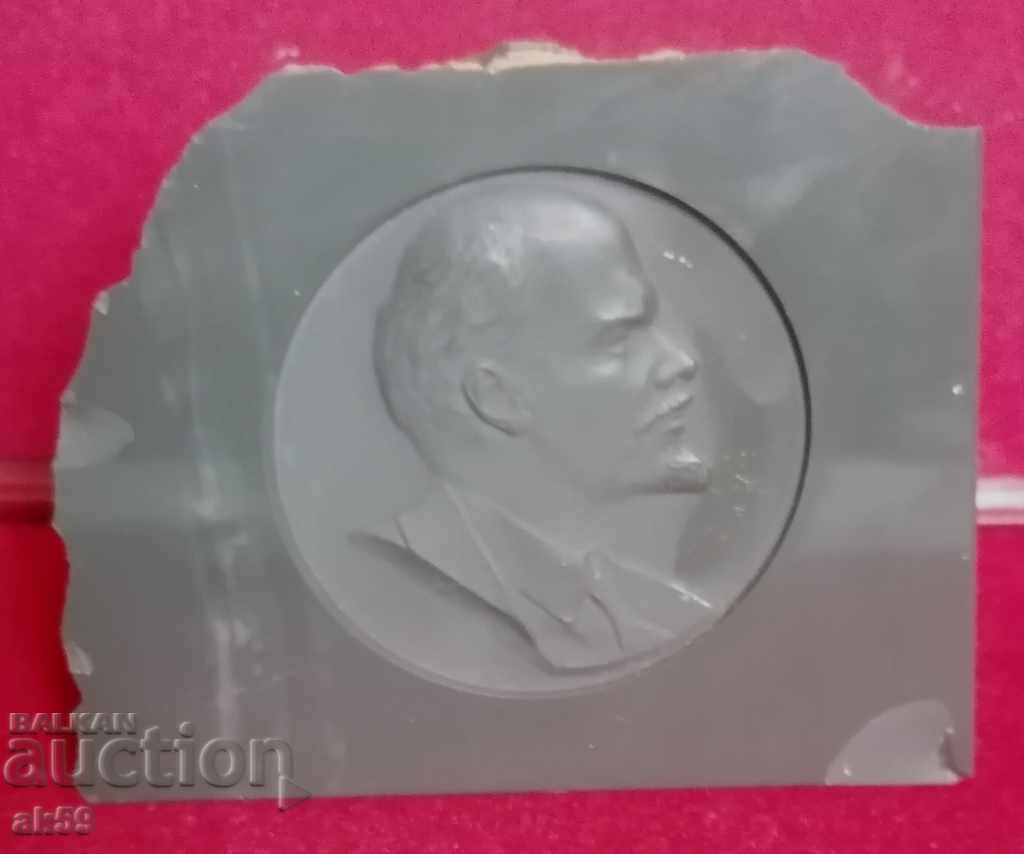 Paperweight "Lenin" - cameo bas-relief jasper