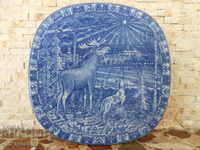 Collectible porcelain plate, approx. 19.5 cm / 19.5 cm