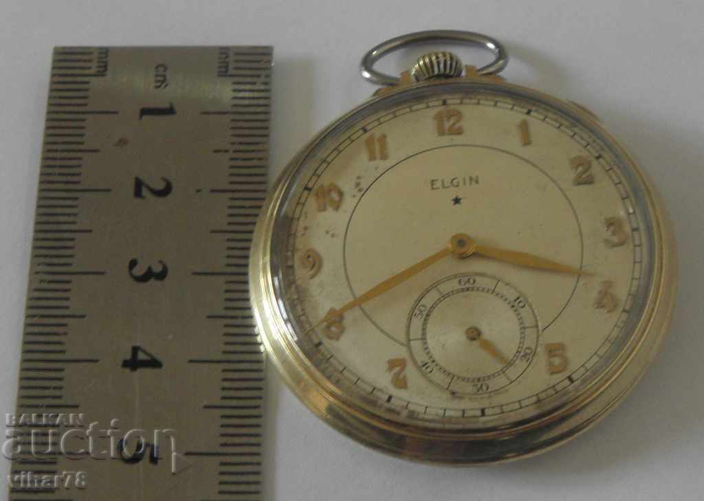 Доставка на Позлатен джобен часовник-ELGIN