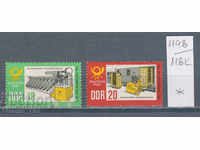 118K1198 / Γερμανία GDR 1963 γραμματόσημο ημερήσιου ταχυδρομικού βαγόνι τρένου (* / **)