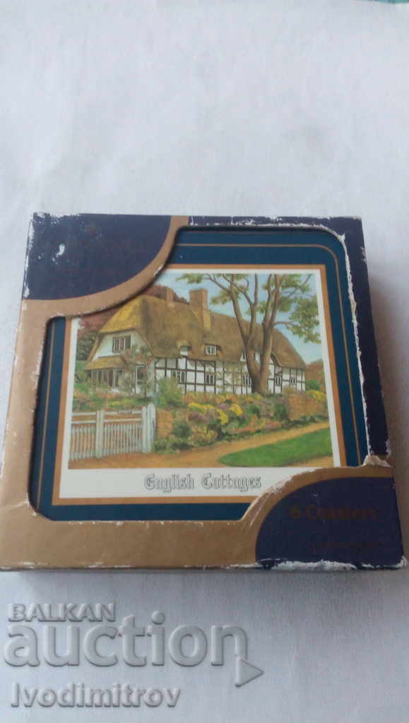 Beer coasters 6 pieces Made in England