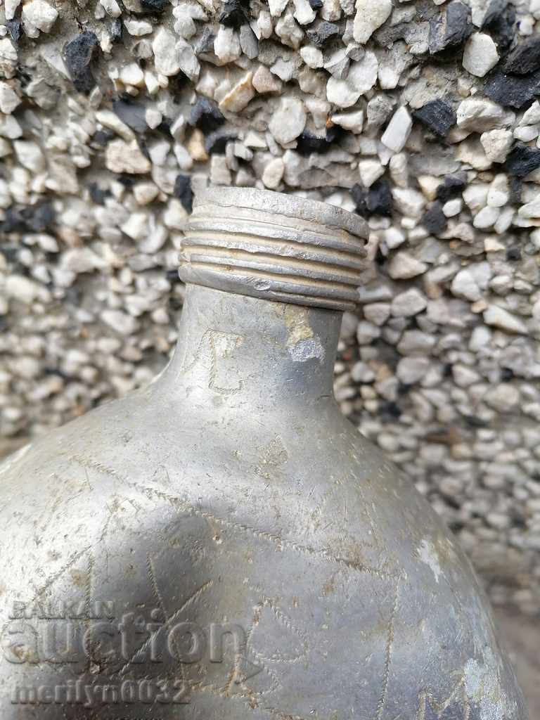 Aluminum jug from the early social military art - 6 Aluminum jug from the early social military art - 6