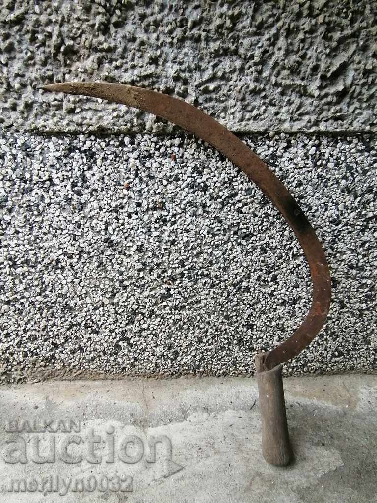 An old sickle with a seal, a knife, a blade, a wrought iron with price 32.00 BGN | € 16.36 An old sickle with a seal, a knife, a blade, a wrought iron with price 32.00 BGN | € 16.36