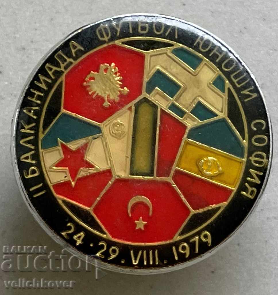 31859 България знак Балканиада футбол София 1979г.