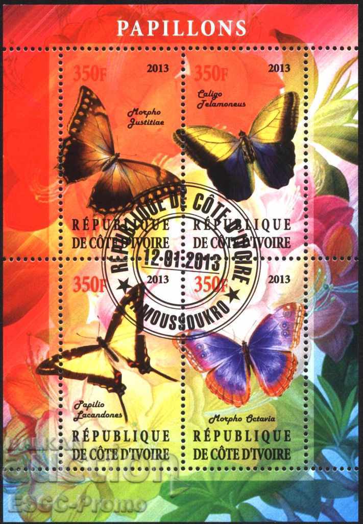 Blank Block Fauna Butterflies 2013 Ivory Coast
