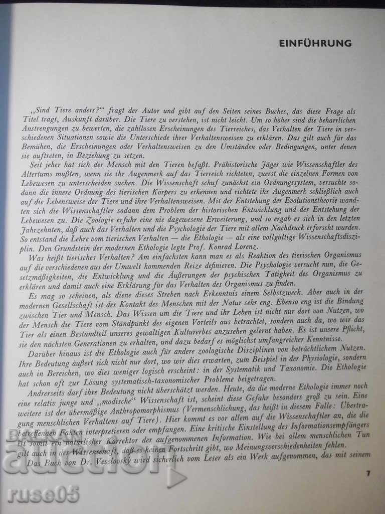 Auction The book "Sind Tiere Anders? - Z.VESELOVSKÝ" - 208 pages. Auction The book "Sind Tiere Anders? - Z.VESELOVSKÝ" - 208 pages.