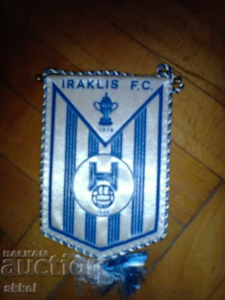 Σημαία ποδοσφαίρου Ηρακλής Θεσσαλονίκη Ελλάδα ποδοσφαιρική σημαία