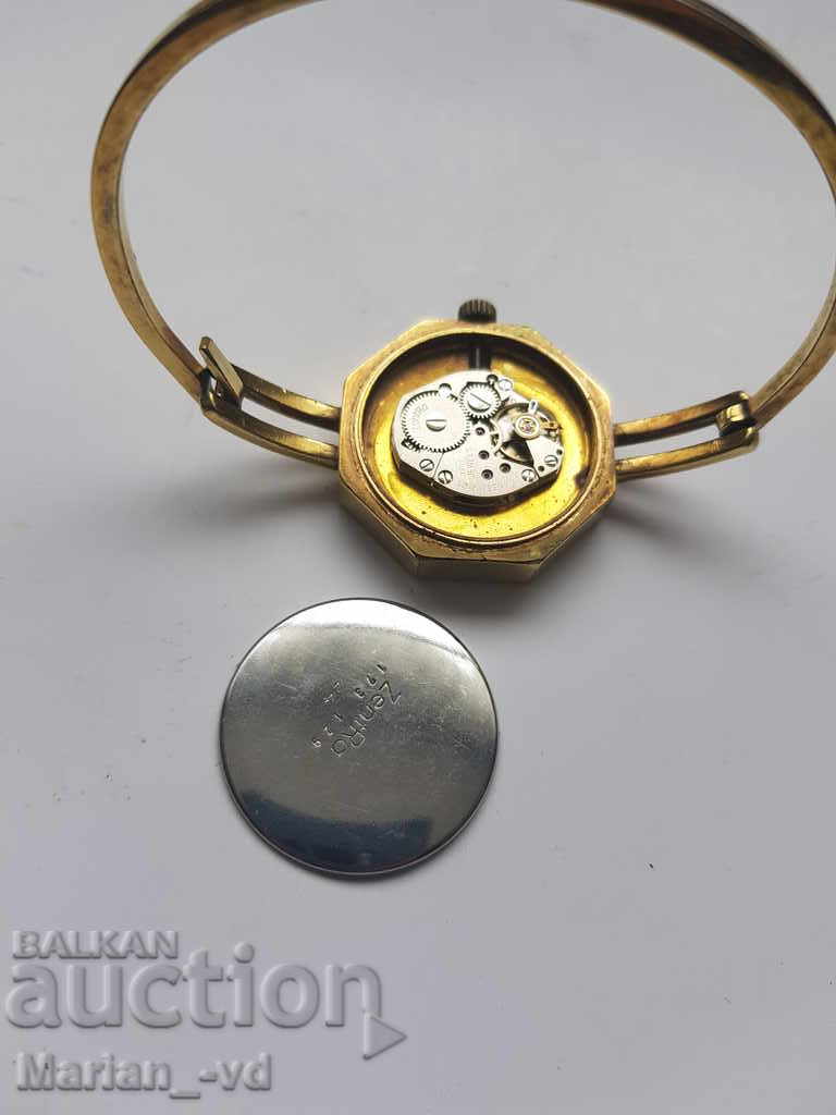 Delivery of Ladies gold plated mechanical watch Zentra 17 jewels